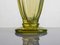 Grüne Uraniun Vase mit Oroplastik von Moser, 1970er 3