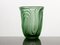 Grüne Art Deco Vase, 1930er 2