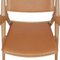 CH-28 Lounge Chair in Oak and Cognac Anilin Leather by Hans Wegner for Carl Hansen & Søn, Image 4