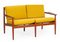 Arne Vodder zugeschriebenes dänisches Teak Sofa und Sessel für Glostrup Furniture Factory, 1960er, 3er Set 4