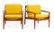 Divano e poltrone in teak attribuiti ad Arne Vodder per Glostrup Furniture Factory, Danimarca, anni '60, set di 3, Immagine 6