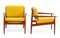 Sofá y butacas danesas de teca atribuidos a Arne Vodder para Glostrup Furniture Factory, años 60. Juego de 3, Imagen 7