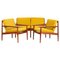 Arne Vodder zugeschriebenes dänisches Teak Sofa und Sessel für Glostrup Furniture Factory, 1960er, 3er Set 1