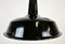 Lámpara colgante industrial esmaltada en negro de Reluma, años 50, Imagen 4