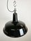 Industrial Black Enamel Hanging Lamp from Reluma, 1950s 9