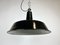 Industrial Black Enamel Hanging Lamp from Reluma, 1950s 10