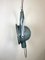 Industrial Grey Enamel Factory Spotlight Hanging Light with Glass Cover, 1950s, Image 15