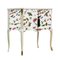 Gustavian Style Commode with Christian Lacroix Butterfly Design, 1950s 2
