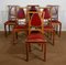 Art Nouveau Dining Chairs in Blond Mahogany by Louis Majorelle, 1900s, Set of 6 1