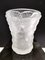 Vintage Blown and Frosted Glass Vase in the style of René Lalique, France, 1960s, Image 5