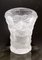 Vase Vintage en Verre Soufflé et Givré dans le style de René Lalique, France, 1960s 1