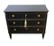 Vintage Gustavian Black Chest of Drawers, 1950s 3