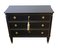 Vintage Gustavian Black Chest of Drawers, 1950s, Image 3
