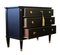 Vintage Gustavian Black Chest of Drawers, 1950s 4