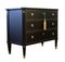 Vintage Gustavian Black Chest of Drawers, 1950s, Image 2