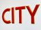 Vintage Enamel City Sign, 1950s, Set of 5 3