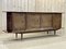 Sideboard in Rosewood and Leather Handles, 1960s 4