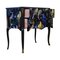 Gustavian Style Commode with Christian Lacroix Birds Design, 1950s 3