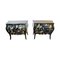 Rococo Three Drawer Chests with Marble Tops, 1890s, Set of 2, Image 3