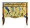 Gustavian Haupt Chest with Three Drawers in a Gold Christian Lacroix Design, 1950s 1