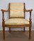 Fauteuils Antiques en Acajou et Tissu d'Ameublement, Set de 2 18