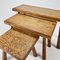 Tables Gigognes Modernistes en Chêne, 1960s, Set de 3 3