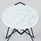 Saturno Side Table in Carrara Marble by Nicola Di Froscia 5