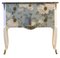 Gustavian Style Commode with Floral Blue Design, 1950s 1