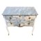Gustavian Style Commode with Floral Blue Design, 1950s 2