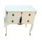 Gustavian Style Commode in White with Brass Details, 1950s 6