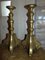 Art Nouveau Brass Candleholders, 1890s, Set of 2, Image 1