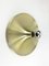 Mid-Century Gold German Flush Light Sconce in the Style of Charlotte Perriand, 1960-70s 1