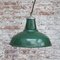 Lampada a sospensione vintage industriale verde, Stati Uniti, Immagine 4