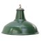 Lampada a sospensione vintage industriale verde, Stati Uniti, Immagine 1