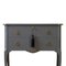 Commode Style Gustavien Gris Foncé avec Détails en Laiton, 1950s 2