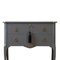 Gustavian Style Commode in Dark Grey with Brass Details, 1950s 2