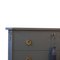 Commode Style Gustavien Gris Foncé avec Détails en Laiton, 1950s 3