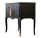 Gustavian Style Commode in Dark Grey with Brass Details, 1950s 6