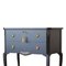 Gustavian Style Commode in Dark Grey with Brass Details, 1950s, Image 8