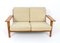 Teak GE 290 2-Seater Sofa by Hans J. Wegner for Getama, Image 1