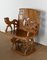 Carved Mahogany Chair, 1950s 21