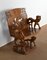 Carved Mahogany Chair, 1950s, Image 1