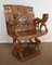 Carved Mahogany Chair, 1950s, Image 9