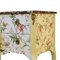 Gustavian Style Commode in Cream with Hummingbird Pattern, 1950s 2