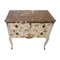 Gustavian Style Commode in Cream with Hummingbird Pattern, 1950s 6