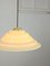 Mid-Century Yellow Glass and Brass Pendant Lamp, Image 5