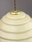 Mid-Century Yellow Glass and Brass Pendant Lamp, Image 14