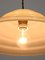 Mid-Century Yellow Glass and Brass Pendant Lamp, Image 10