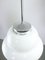 Mid-Century Opaline & Chrome Pendant Lamp 8