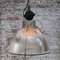Lampe à Suspension Industrielle Vintage en Verre Transparent de Holophane 6